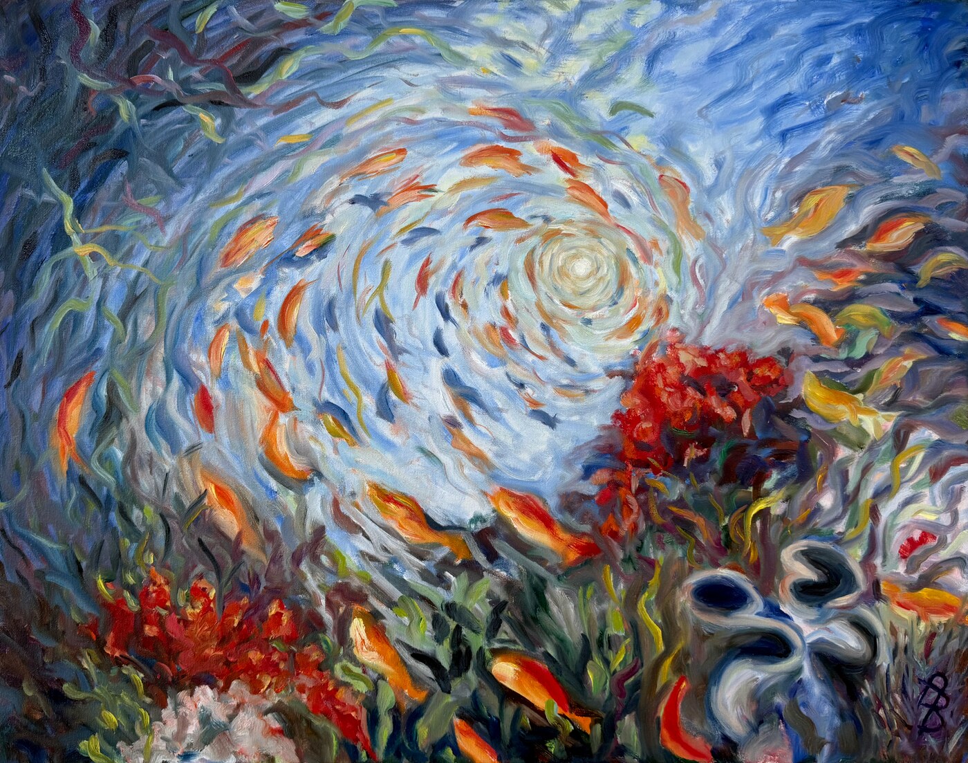 Where to Now?, oil on canvas painting by Angela Beekers-Uberoi